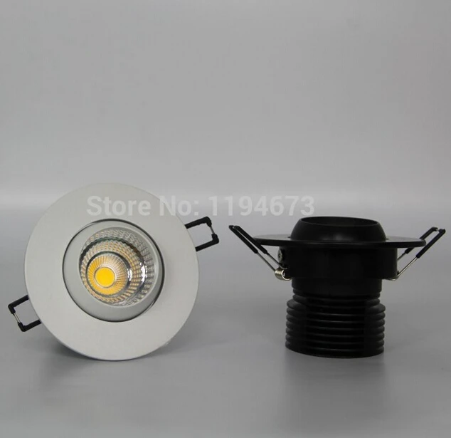 

Free Shipping Dimmable 15W LED COB Ceiling Down light Lmap Warm Cold White Recessed LED Lamp White Shell CE Certificate 85-265V