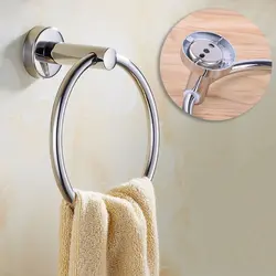 Нержавеющая сталь вешалка для полотенец кольцо ванная комната современные аксессуары настенный