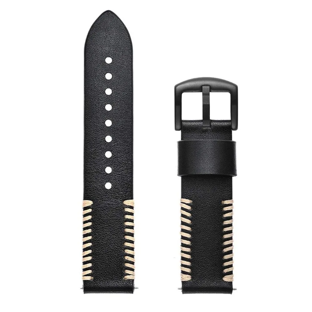 20MM Genuine Leather Replacement Watch Band Wrist Strap Bracelet for Xiaomi Huami Amazfit Bip Smart watch Small Large (6)