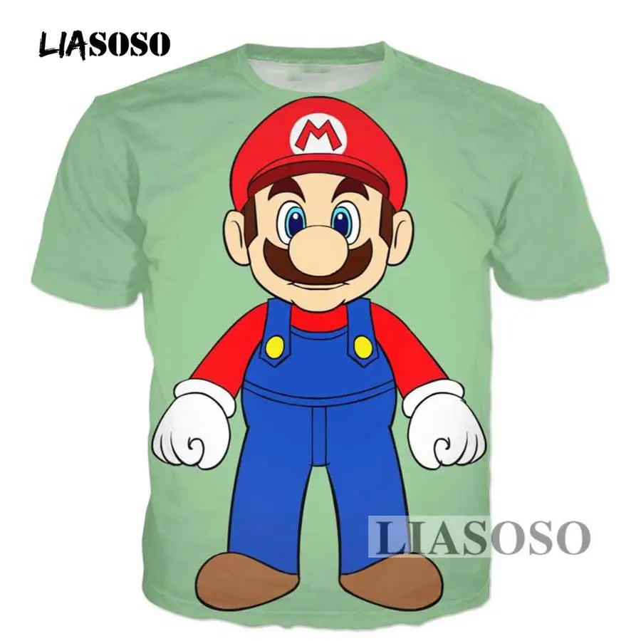 LIASOSO New Brand clothing Fashion 3d t shirt Classic cartoon Funny