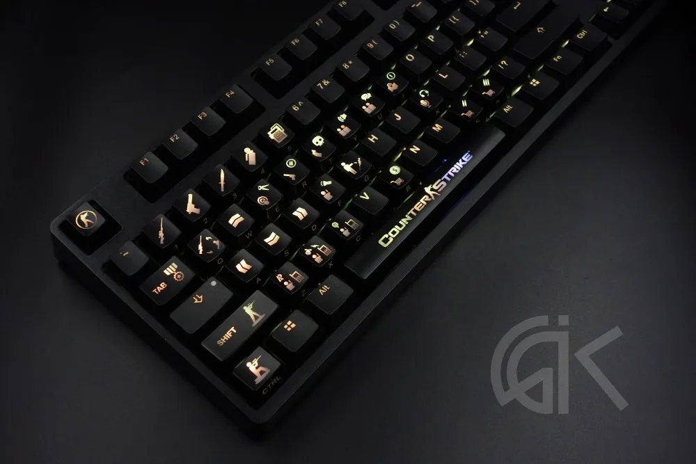 CS GO Illuminated ABS Keycaps 30pcs for Mechanical Gaming Keyboard
