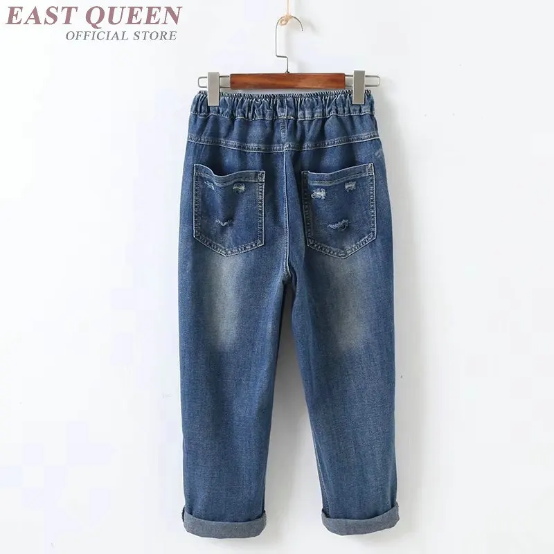 Japanese style Mom jeans embroidered denim pants trousers boyfriend jeans for women ladies jeans female 2018 new AA4112