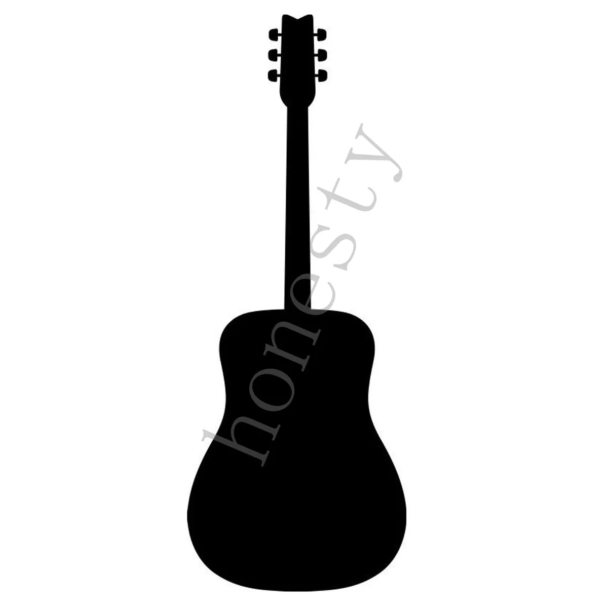 The Guitar car window truck auto laptop wall home vinyl sticker decal