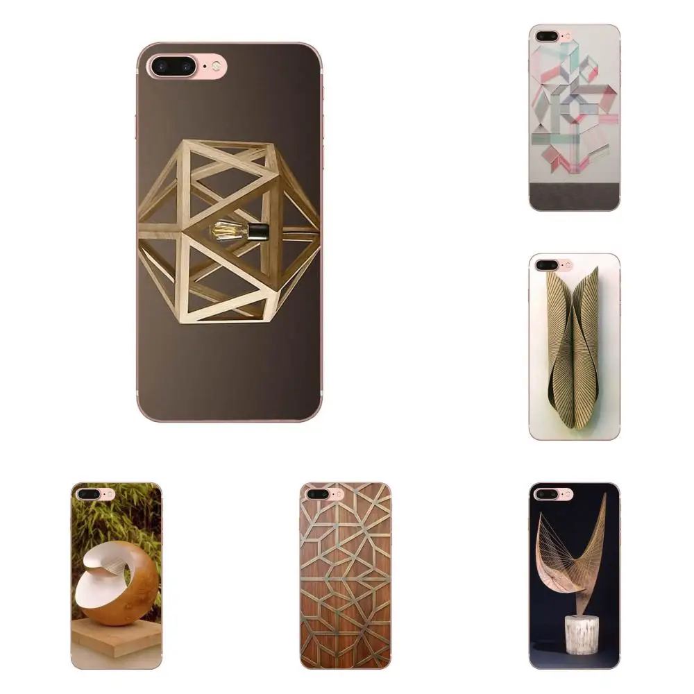 

Wood Geometry Figure Soft TPU Coque Case Capa For Apple iPhone X XS Max XR 4 4S 5 5C 5S SE 6 6S 7 8 Plus