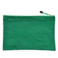 Доказательство воды 33,5x25 см два отсека Бумага держатель файл сумки карман зеленый