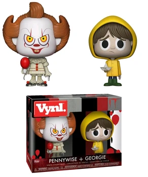 

Official Funko VYNL: Horror: Pennywise and Georgie 2 pack Vinyl Action Figure Collectible Model Toy with Original Box