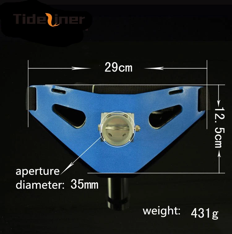 

Tideliner metal fishing rod holder belt boat trolling jigging gimbal belt carp feeder fishing accessories tools 29cm*12.5cm
