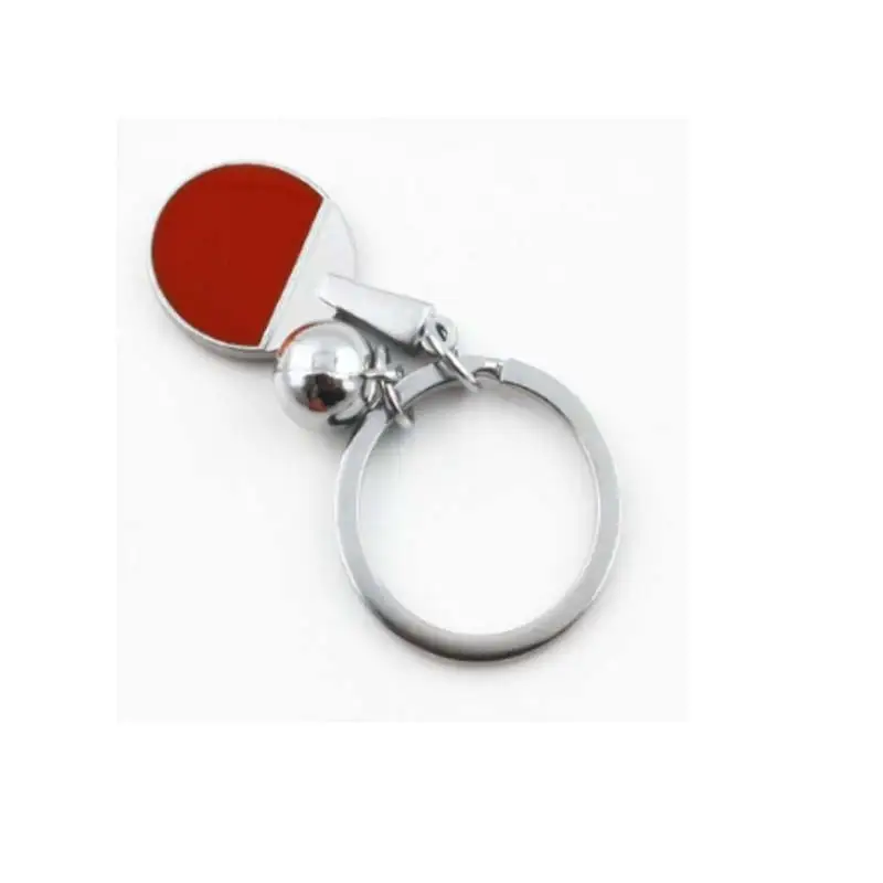 

Sports Table Tennis Key Chains 3D Round Ball Key Rings Backpack Buckle For Sport Fans Personalized Jewelry