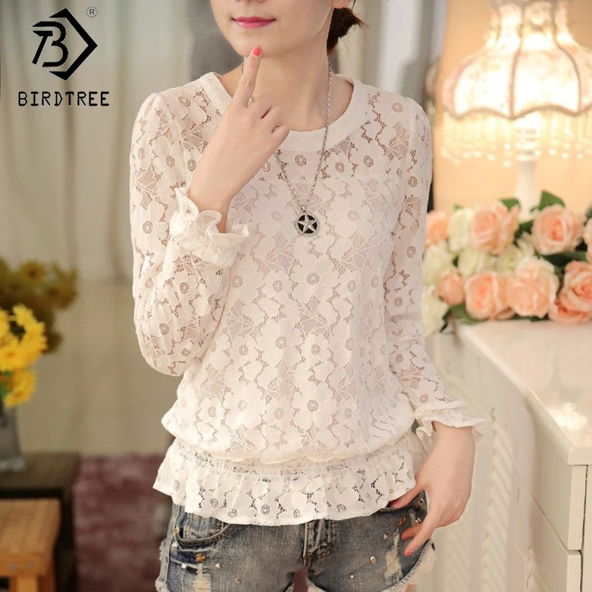 ladies white crochet top