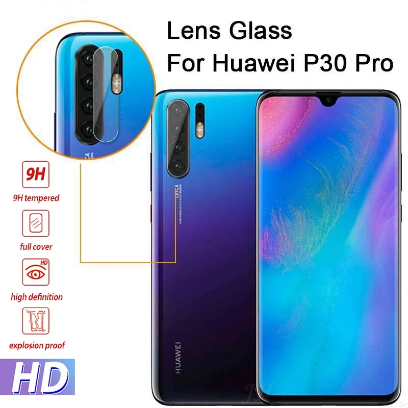 2Pcs/Lot Camera Lens Tempered Glass For Huawei P30 Pro Screen Protector Lite Back Film | Мобильные телефоны и аксессуары