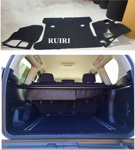 High quality mats! Special car trunk mats for Toyota Land Cruiser Prado 150 2018 5 seats waterproof cargo liner mat boot carpets High quality mats! Special car trunk mats for Toyota Land Cruiser Prado 150 2018 5 seats waterproof cargo liner mat boot carpets