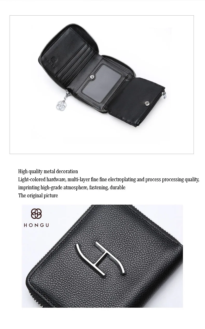 Famous Design Womens Wallets Zipper Clutch Coin Purse Bifold Hasp Short Card Dollar Bag 100% Top Quality Cow Genuine Leather    H10543011-x (7)