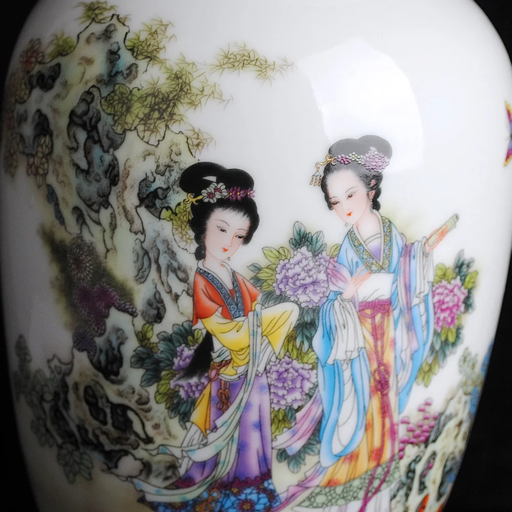 Винтажные керамические вазы для цветов, украшение дома, древняя Красивая Фарфоровая ваза, предметы мебели