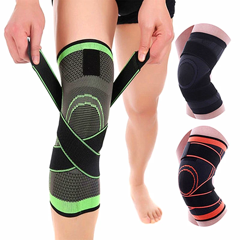 

Breathable Running safety Kneepad Pads Training Bandage Braces Elastic Leg Protective Pad Outdoor sports kneepad Compression