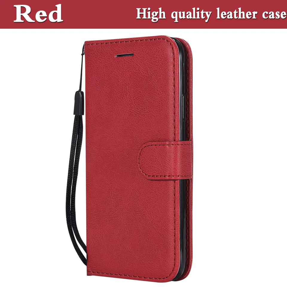 Чехол для huawei P9, кожаный чехол-кошелек, чехол для телефона huawei P9 Lite, роскошный кожаный чехол-книжка для huawei P9 Lite, чехол - Цвет: Red