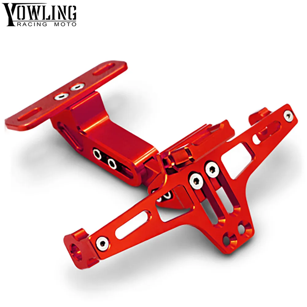 

CNC Aluminum Motorcycle Rear License Plate Mount Holder with LED Light For Honda CBR954RR NC700 NC750 S X PCX125 ST 1300 A