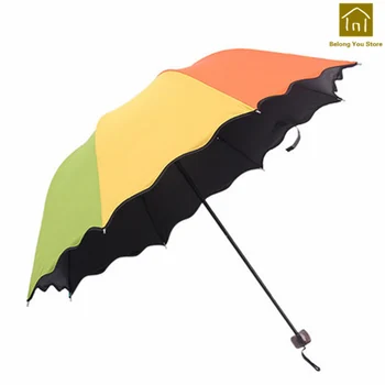 

Durable Cute Outdoor Adult Color Sunny Umbrella Rain Women High Quality Folding Parasol De Jardin Male Umbrella tools QKW147