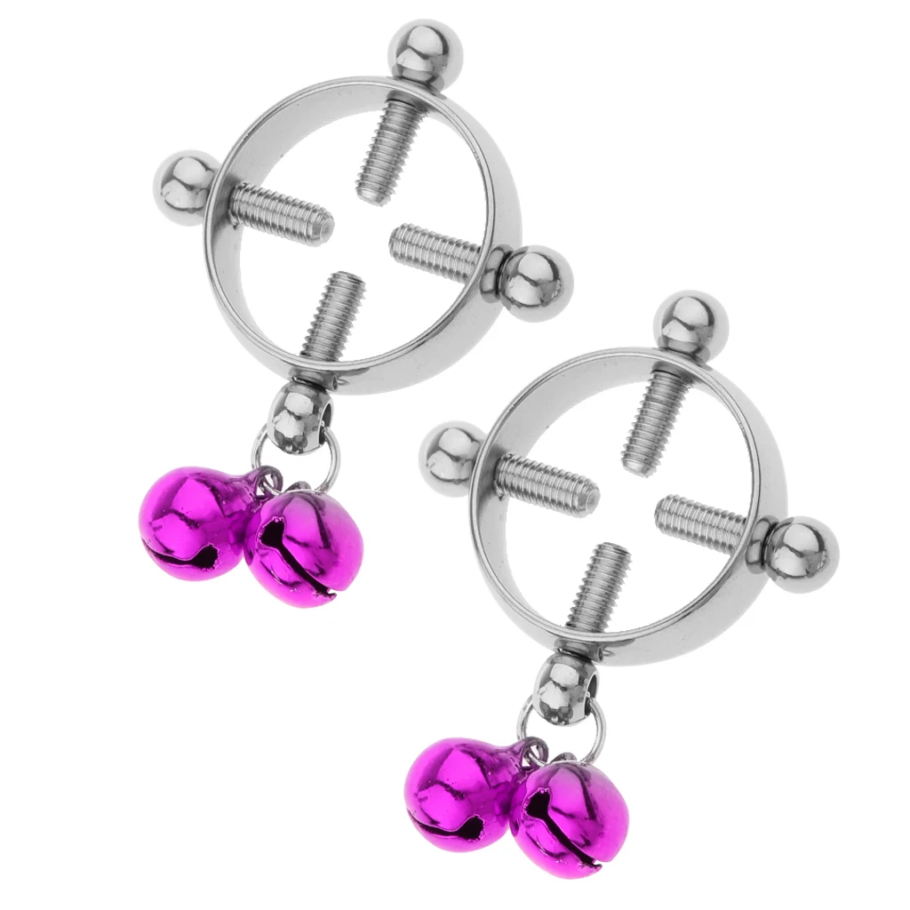 2pcs Women Cheater Fake Nipple Ring Shield Ring Screw Body Piercing Circle None Pierced