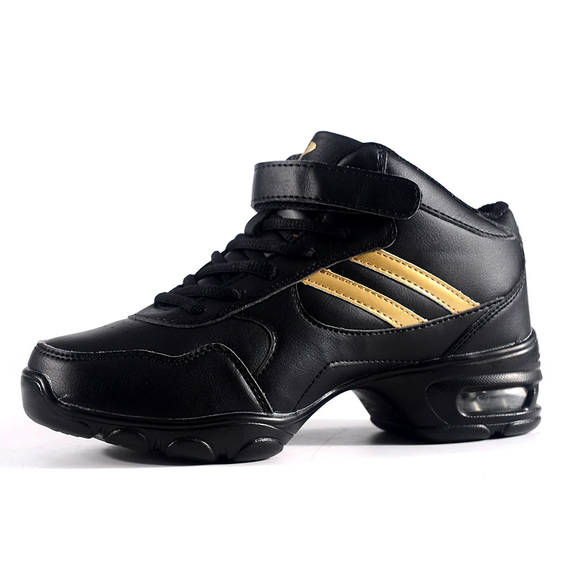 2018 New Dance Shoes Salsa Jazz Modern Ladies Shoes Leather Surface Soft Outsole Breath Woman Aerobics Sneakers Girls Shoes