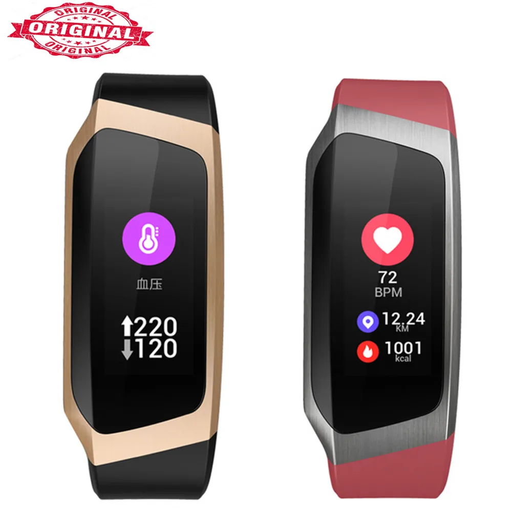 

e18 Smart Band 2018 Color Touch Screen ip67 Waterproof Blood Pressure Oxygen Heart Rate Monitor Sport Bracelet Talk Band Mi 2