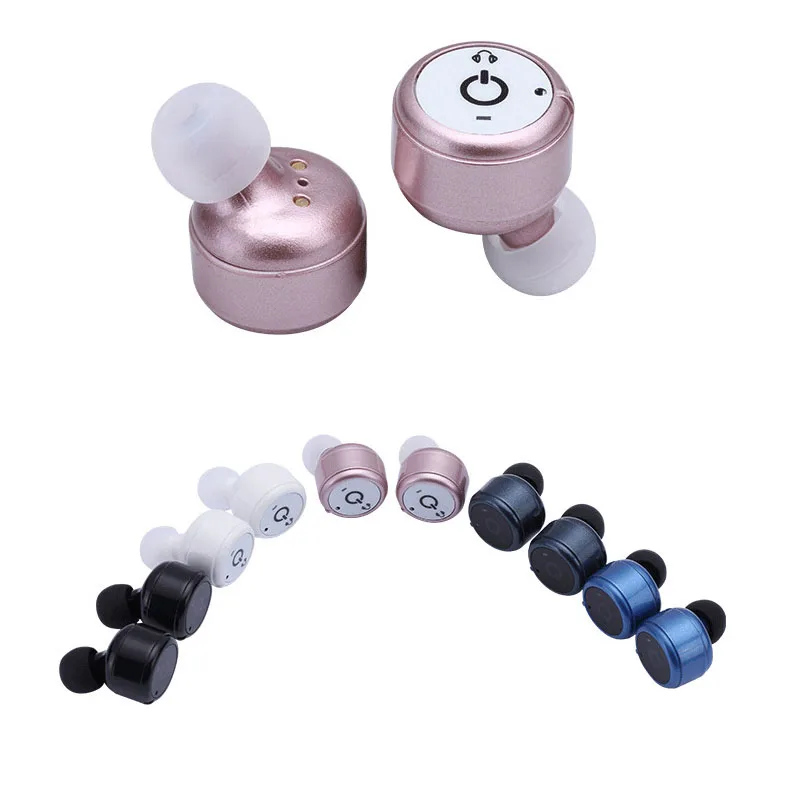 

Bluetooth Twins Handsfree Calls Headset with Microphone Mini Binaural Wireless 4.2 Stereo Earphone For Mobile Music LKHE-X2t