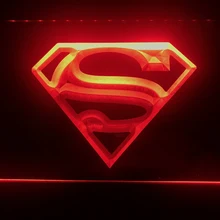 G004 светодиодный неоновый знак Супермена