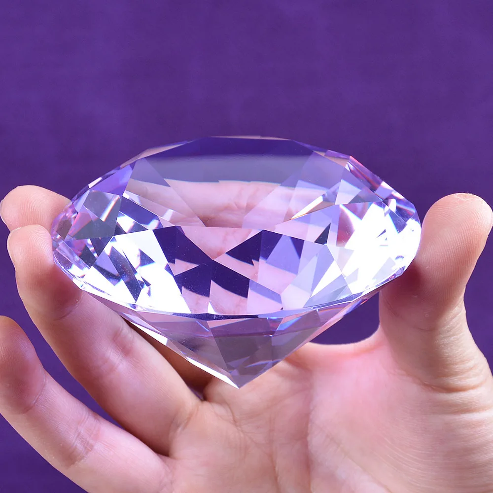 1381 10 De Réductionnavire Des Etats Unis 80mm Cristal Cristal Vialot Grand Papier Cadeau De Mariage Cristal Diamant Cristal Souvenir Pour