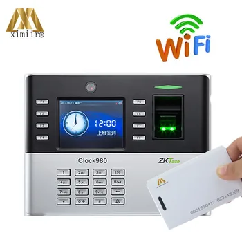 

ZK Iclock980 Fingerprint Access Control With 125KHz RFID Card And WIFI Communication Biometric Time Attendance