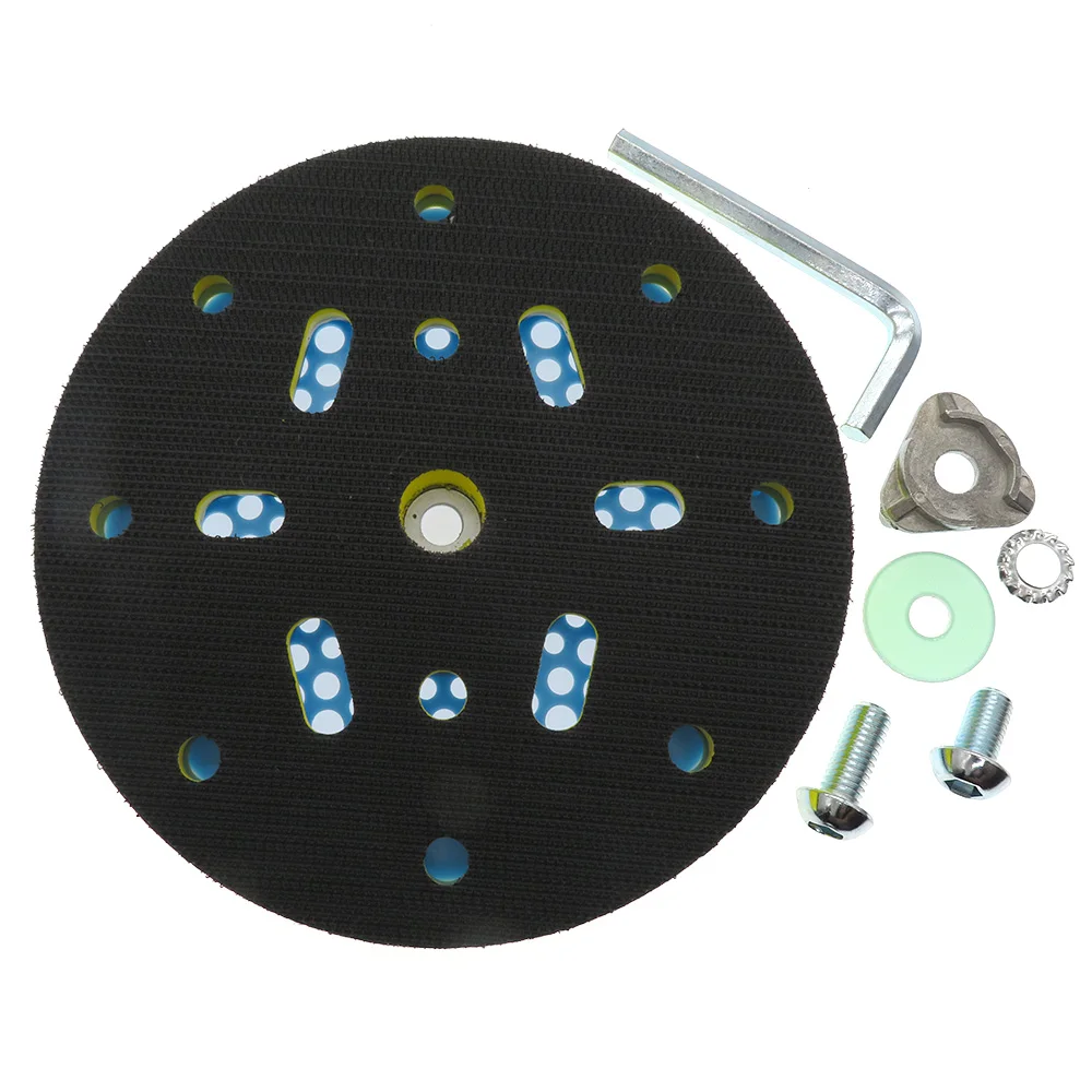

6 Inch 150mm Multi-functional 8+6/8+1 Holes Universal Sanding Pad Sander Backing Pad Dust Free Hook and Loop
