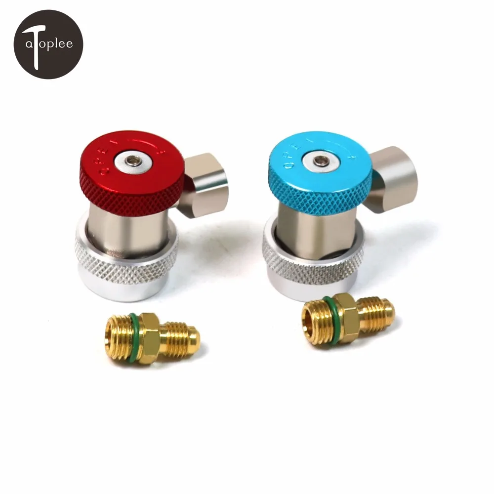 2PCS/set Car Auto Freon R134A H/L Quick Coupler Adapters Air