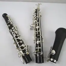 Высококачественный композитный деревянный полуавтоматический гобой, посеребренный Ключ C