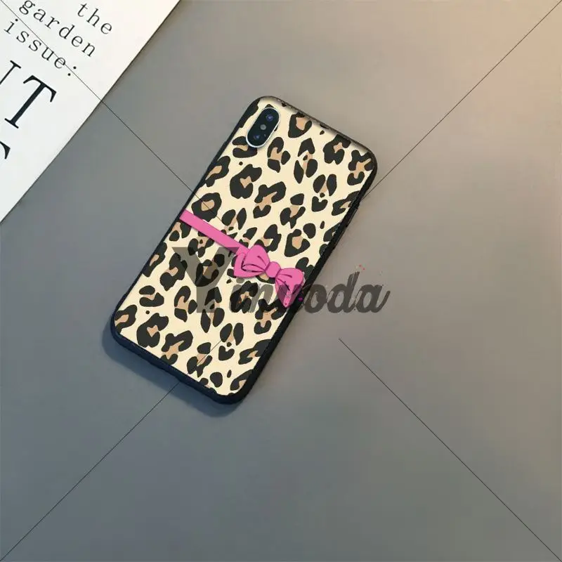 Yinuoda Мода Красочные леопардовым принтом DIY роскошный высококачественный защитный чехол для iPhone6S, 6 plus, 7, 7 plus, 8, 8 Plus, X Xs Макс 5 5S XR - Цвет: A4