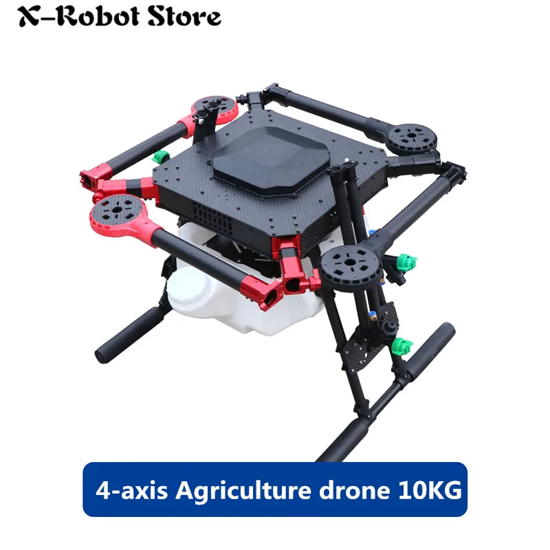 DIY 4-axis 1300mm Spray pump Agriculture drone / 10KG/10L spraying gimbal system Wheelbase Folding UAV Quadcopter