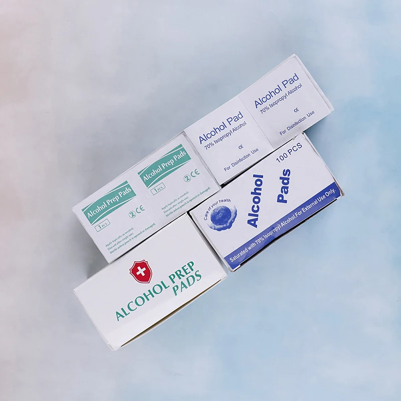 100 шт./лот спирт Prep Swap Pad Первая помощь домашний макияж влажные салфетки для