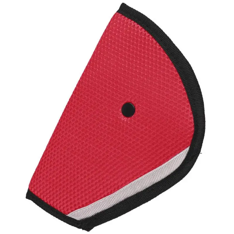 Автомобильный безопасный ремень безопасности крепкий регулировщик автомобильный регулировка ремня безопасности устройство треугольник детская защита детские ремни безопасности - Название цвета: red