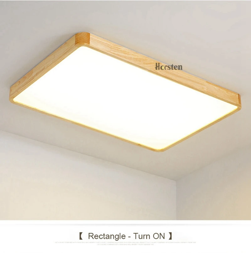 Nordic Simple Modern OAK Wood Ceiling Lamp Ultra thin Japanese LED Ceiling Lights For Bedroom Living Room Kitchen Study Balcony (15)