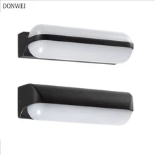 12 Вт наружные настенные лампы в коридор лестницы балкон прохода водонепроницаемый крыльцо Настенные светильники на террасе простые садовые настенные бра