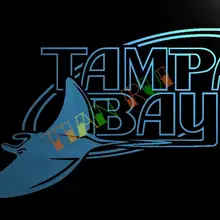 LD125-Tampa Bay дьявольские лучи светодиодный неоновый свет знак домашнего декора ремесла