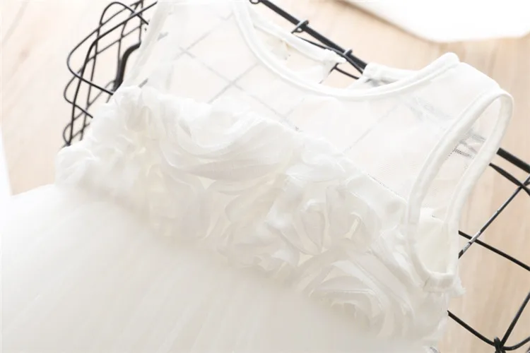 Fanfiluca Baby Girl Clothes Sleeveless Summer Mesh Kids Dresses For Girls Pink Princess Dress Baby Girls Lace Tutu Dress Fashion20