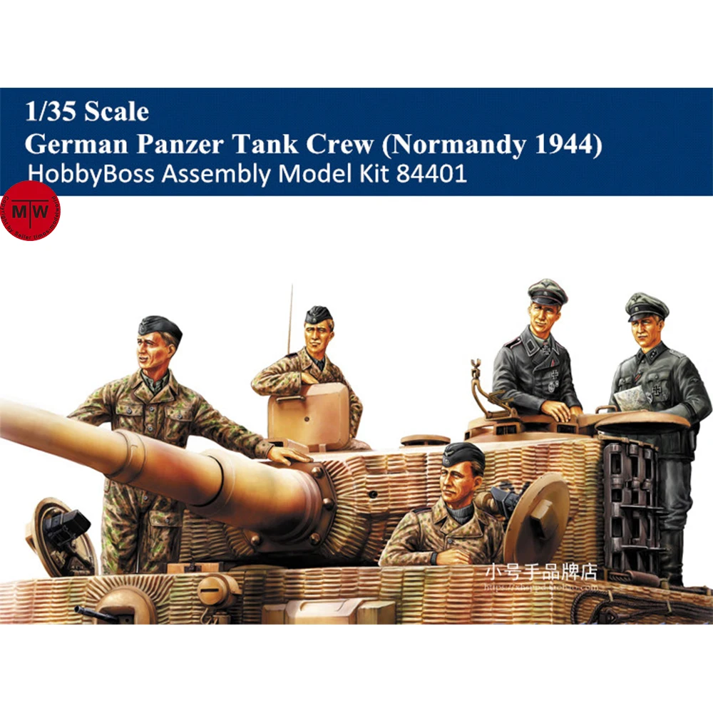 HobbyBoss 84401 1/35 весы Пособия по немецкому языку Panzer бак с круглым Нормандии 1944 солдат