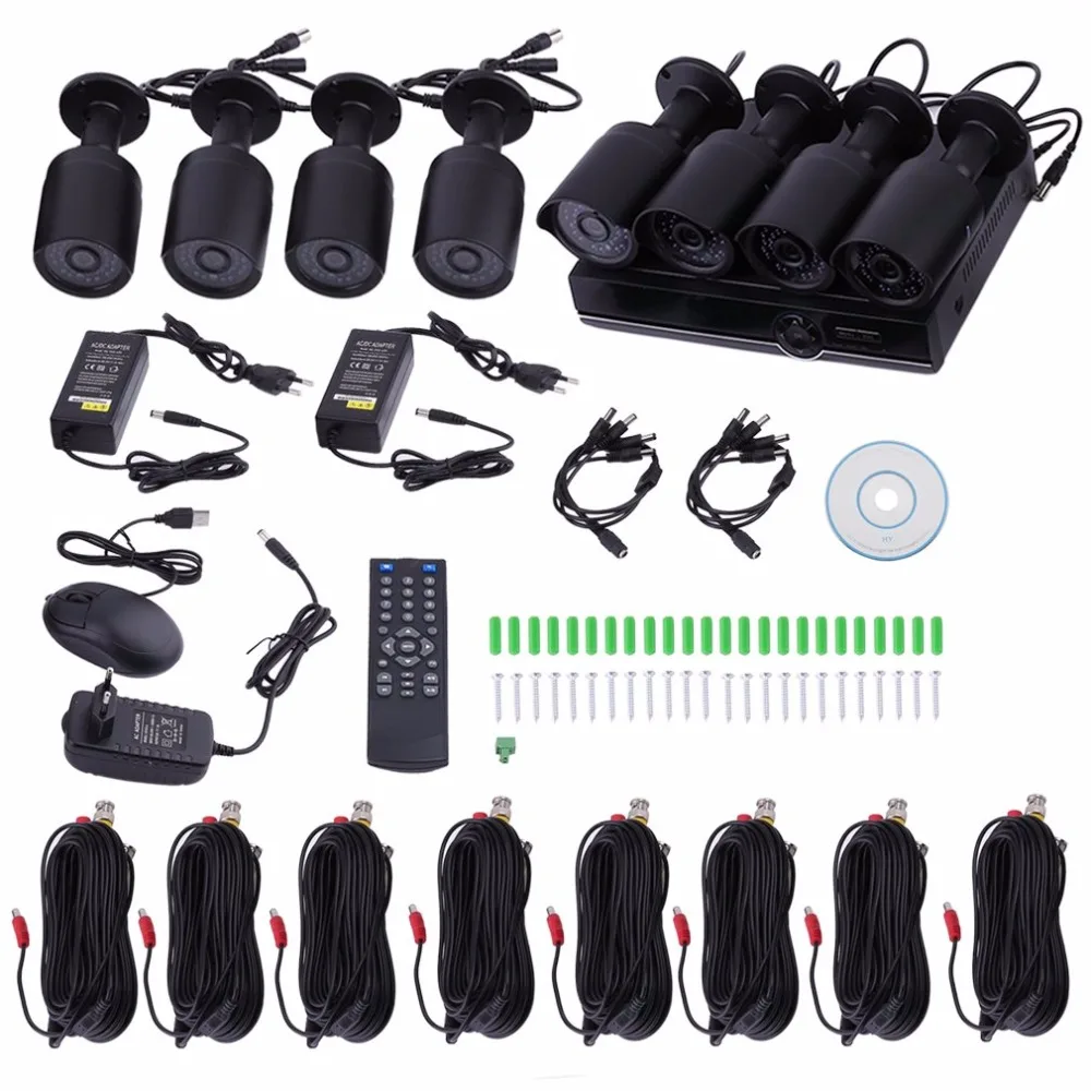 

8pcs CH720PAHD Monitoring Camera Kit With 1 TB Hard Disk Outdoor Security Camera System 8 Channels Monitor AHD Camera
