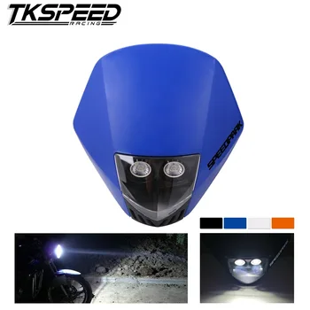 

Universal Motorcycle Headlight Head Lamp Dirt Bike Motocross Dual Sport Head Light For KTM EXC Enduro Supermoto Phare Farol Moto