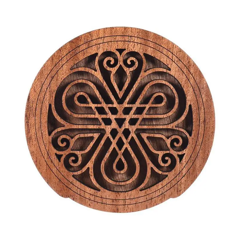 Гитара деревянная Soundhole звуковая Крышка блока отзывы буфер из красного дерева