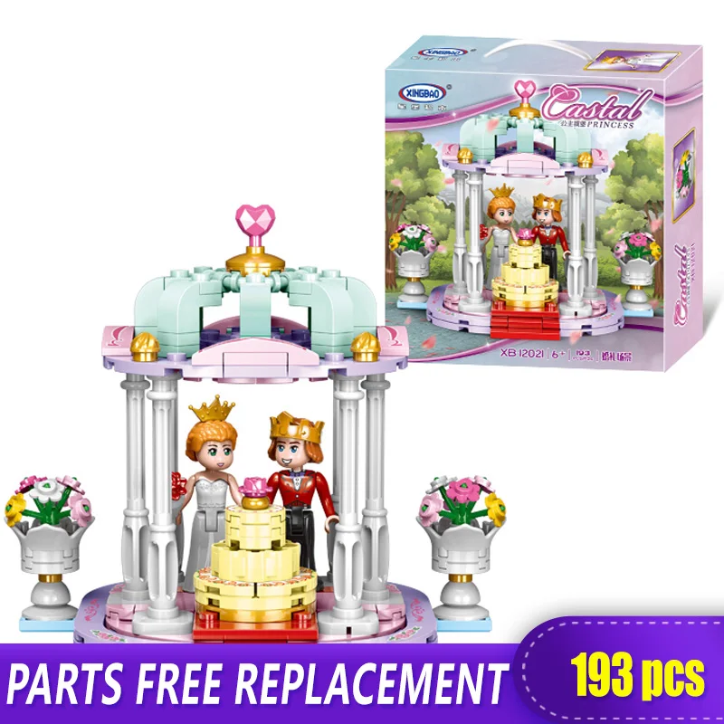 

Xingbao 12021 Wedding Scene Building Blocks Toys LOGO Brick Prince Married Princess for Girls Construction Educational Toys