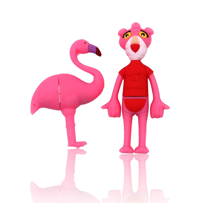 

pendrive 64gb cute Flamingo pen drive 128gb usb flash drive 4g 8gb 16gb 32gb cartoon Pink Panther usb disk creative memory stick