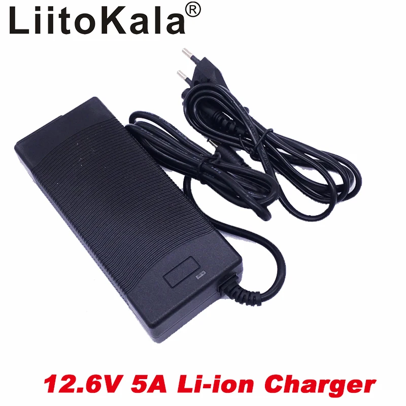  liitokala 12.6V 5A power charger12.6V charger for CCTV battery pack5A charger for 12V lithium batte - 32984254144