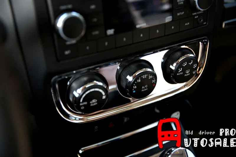 For-JEEP-Patriot-2011-2015-Abs-Glossy-Interior-Air-condition-Adjustment-Button-Frame-Trim-1pcs(1)