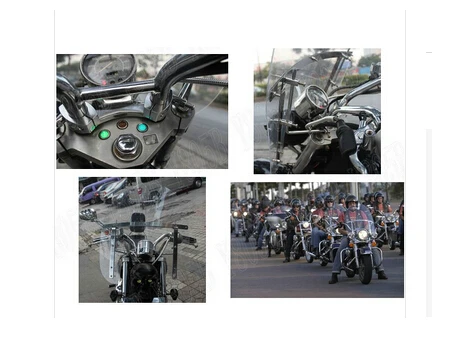 Лобовое стекло мотоцикла для Kawasaki Vulcan Classic VN 400 VN500 VN800 VN 900 1200 1500 1600 2000 Chopper Cruisers