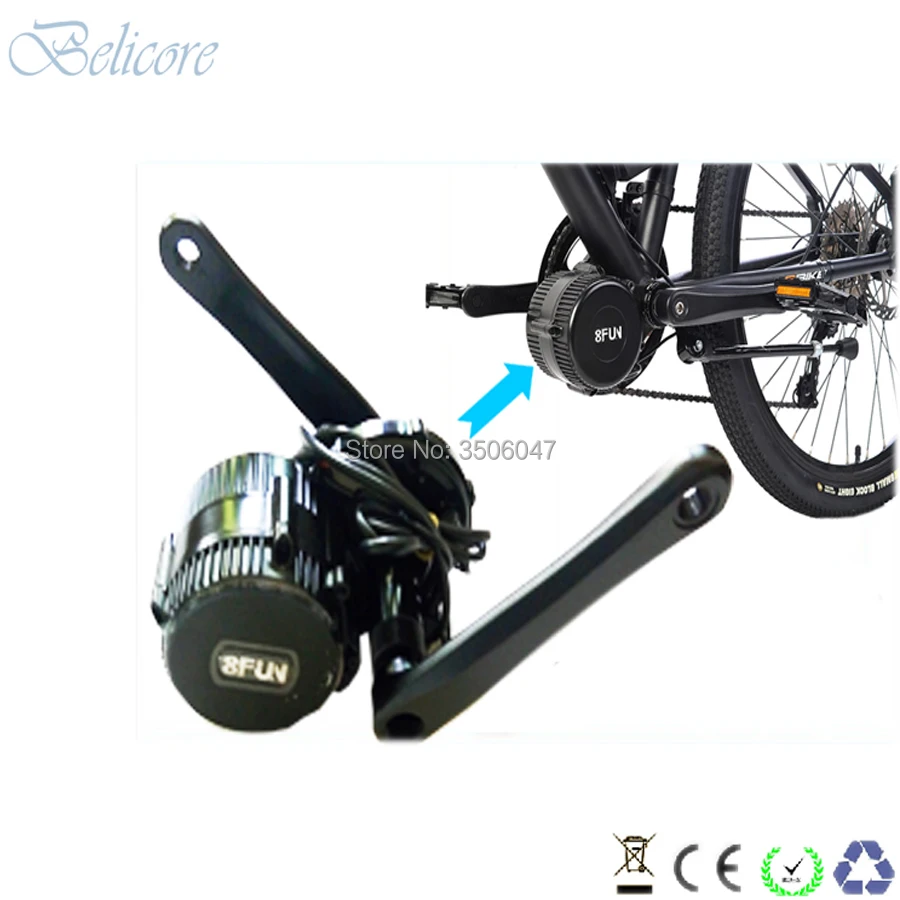 Best BB 100mm BB 120mm BB 68mm Bafang BBS01 36V 250W bafang mid drive motor kits with C965 850C display 3