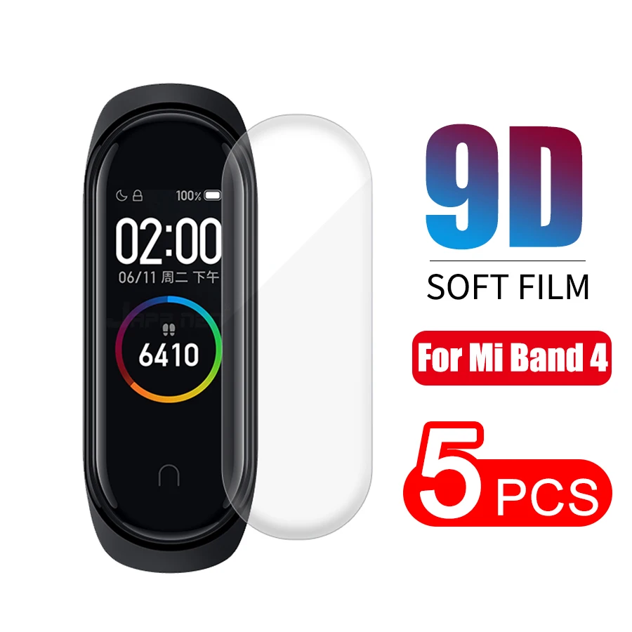

For Mi band 4 Screen Protector Film Soft TPU HD waterproof For Xiaomi band 4 smart bracelet Full Screen Protective cover